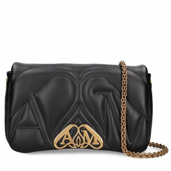 Alexander McQueen Seal Mini leather shoulder bag - Picture 1 of 9